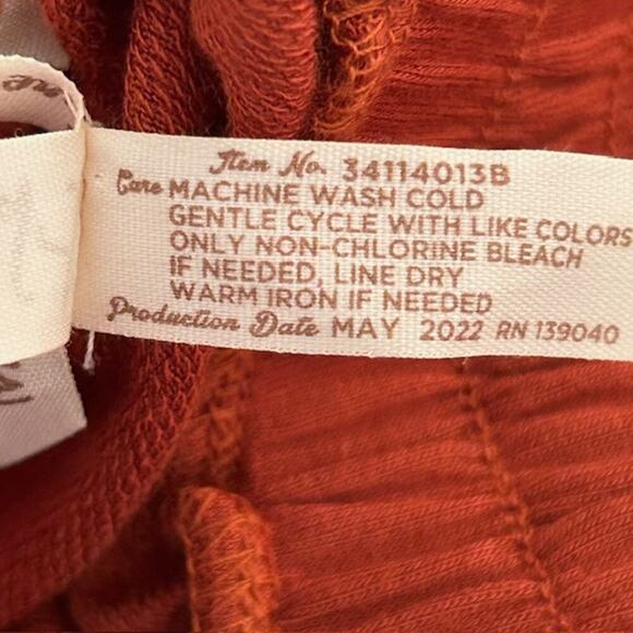 Matilda Jane Heart to Heart Warm Welcome Orange Wide Leg Pants, size Large - Picture 6 of 7